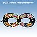 AIMIKE Superhero Masks, Kids Party Dress Up Masks, 12Pcs Black with 100 Superhero Stickers