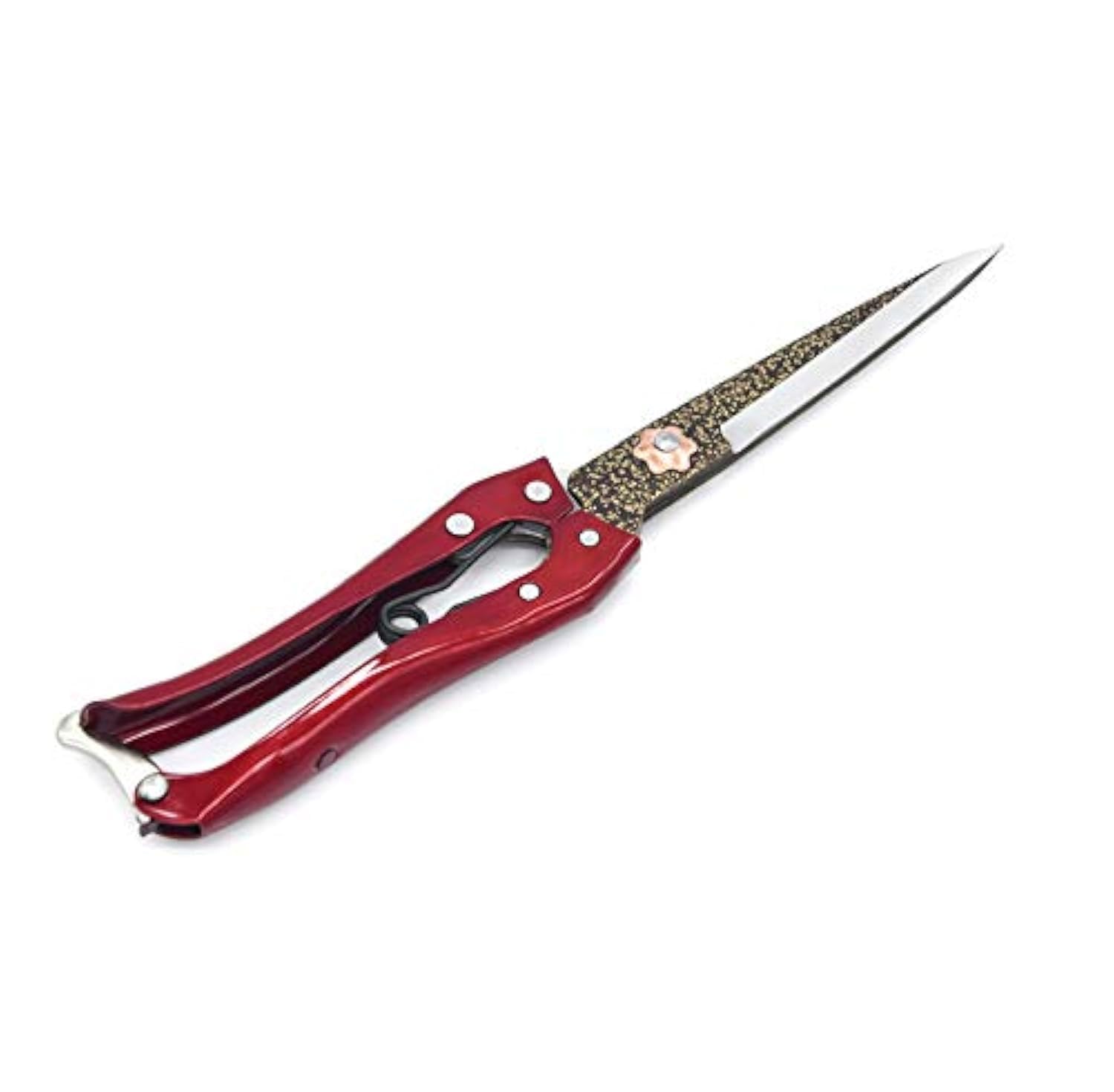 Photo 1 of Shear Sheep Shear Alpaca Shear - Coated Wear-Resistant Handle, Manganese Steel Double Blade, Strong Spring Suitable For Cattle And Sheep and Horse Hair Hand-Cut (Red 10.2 inches)
