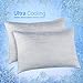 Elegear Cooling Pillow Cases for Hot Sleepers, Japanese Q-Max 0.5 Cooling Pillowcases, Both Sides(Cooling/Cotton), Breathable Soft Pillowcase for Hair and Skin, Set of 2-Gray (Standard (20