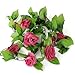 8.2ft Artificial Silk Rose Flower Ivy Vine Leaf Garland Wedding Party Home Decor,Rose Red