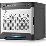 HPE 783959-S01 ProLiant MicroServer Gen8, 8 GB RAM, 1 TB HDD, Matrox G200, Black/Silver