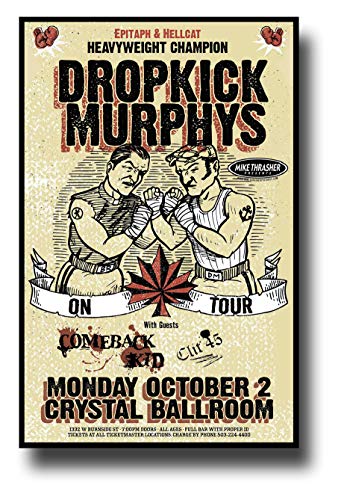 Dropkick Murphys Poster Concert Promo 11 x 17 inches PDX October 2006
Boxing