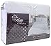 Sweet Home Collection 3 Piece Luxury Pinch Pleat Pintuck Fashion Duvet Set, King, White