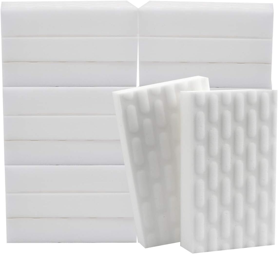 Amazon Co Jp メラミンスポンジ 個セット 洗剤いらない 2倍圧縮タイプ メラミンスポンジ 圧縮 ホーム キッチン