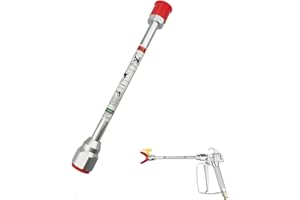 ZHUITU Airless Paint Sprayer Spray Gun Tip Extension Pole Rod Airless Sprayer Gun Spray Painting Wand 16 inch