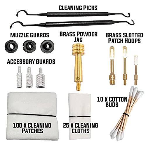 TUFFMAN TOOLS Universal Gun Cleaning Kit with Gun Mat and Travel Case