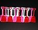 Small Toy Plastic Shovels Red Pink & White, 30 Pack, 7 Inches Tall, 30 I Dig You Stickers