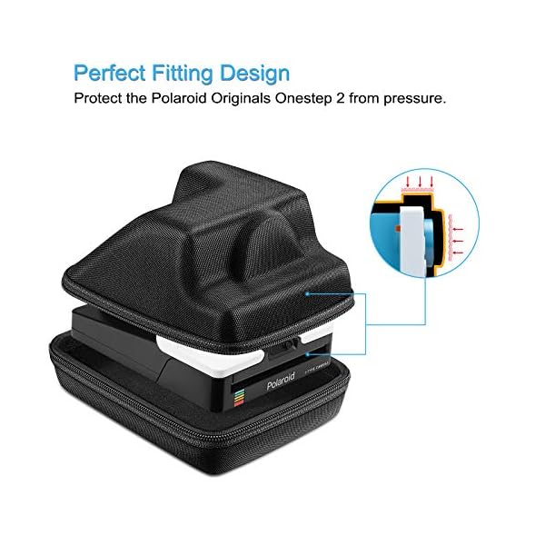 Fintie Tragbare Tragetasche für Polaroid Originals OneStep 2 VF Sofortbildkamera – [passgenaues Design] Harte EVA… – Bild 4