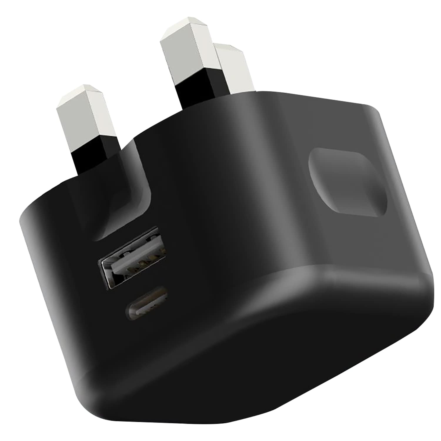 For OPPO Find X8 X7 A99 A79 A78 A77 A58 A57 Reno 12 11 10 Charger Plug 20W Dual Port USB C USB A Fast Charger UK Mains Wall Adapter