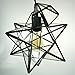 YOBO Lighting Transparent Glass Moravian Star Pendant Chandelier, 11 Inch