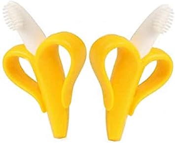 silicone banana teether