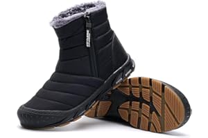 Mens Womens Winter Snow Boots Waterproof Fur Lined Anti-Slip Hiking shoes for Extreme Cold Weather