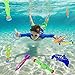 UNGLINGA Diving Swimming Pool Toys Set Underwater Toy Rings Torpedo Bandits Diving Sticks Pirate Treasures Diving Dolphins Seaweed for Kids Boys Girls