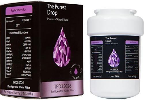The Purest Drop: GE MWF Compatible Refrigerator Water Filter – WQA Gold Seal – GE, Kenmore, Hotpoint