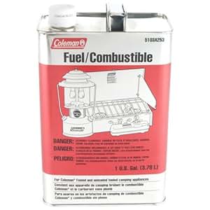 Amazon.com : Coleman Camp Fuel Aka White Gas, Naptha Metal Gal : Empty Camping Stove Fuel