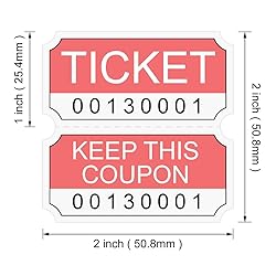 L LIKED 8000 Assorted Double Raffle Tickets 2000