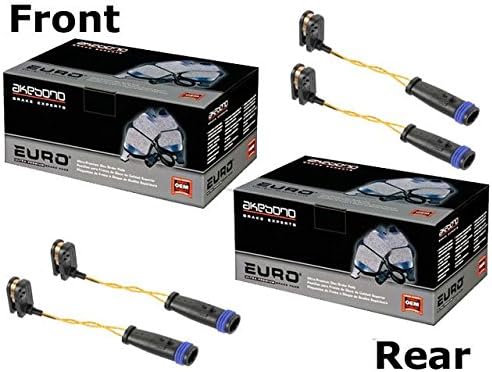 Mercedes G-55 (05-11) Brake Pad KIT Front+Rear CERAMIC Akebono Pads+Sensors