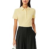 Lacoste Women's Short Sleeve Slim Fit Stretch Pique Polo Shirt