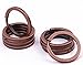 Shapenty 25mm/1 Inch Flat Metal Keychain Part Accessories Split Keyring Key Ring Chain Clip Keychain Holder (Antique Copper, 10PCS/Box)