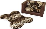 Deluxe Orthopedic Memory Foam Dog Bed Set, Small, Leopard (Misc.)