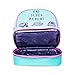 Pusheen 15201Z Insulated Packed Lunch Bag for Kids and Adults, 2 Compartments with Zip Closure, Food Safe, Spill Proof, Easy to Clean and Carry-Mint and Pastel Pink, Multi