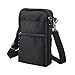 Sinbomay Crossbody Cell Phone Bags w/RFID Blocking-Casual Water Resistant Nylon Fanny Pack/Waist Phone Purse Pouch Crossbody Wallet Phone Bag Mini Shoulder Arm Bag Cell Phone Purse (Black color)