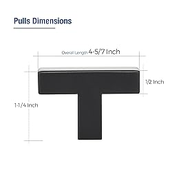 JOY DECOR 30 Pack Cabinet Knobs, Black Cabinet