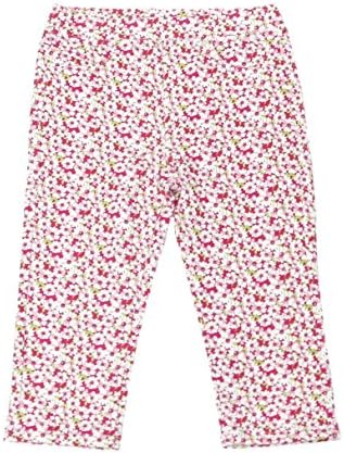 Flapdoodles Toddler/Little Girls Floral Leggings (Rose, 5)