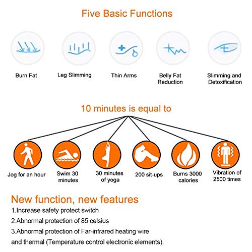Heat Sauna Blanket, Electric Far-Infrared Sauna Sliming Blanket Khan Steam Foldable Steam Pot Machine and Weight Loss Sauna Detox Therapy Machine for Body Shaper Slimming Fitness Sweat(US)