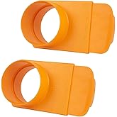 POWERTEC 70295-P2 4-Inch Integrated Blast Gate Clog Resistant, Anti Gap Tapered ABS Plastic Fitting for Dust Collection Syste