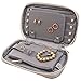 ELLIS JAMES DESIGNS Jewelry Travel Organizer Elegant Pouch with Quilted Exterior and Padded Bag for Protection - Keeps Your Earrings, Necklaces and Other Treasures Neat and Secure – Cream