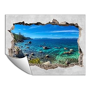 Wall Paper Small Wall Mural Creative 3D Photo Wall Art Removable Wall Decoration for Bedroom Living Room - 24x32 inches