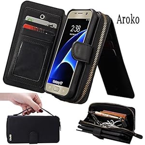 Galaxy Note 9 Zipper PU Leather Wallet Case Handmade Case Cover Large Capacity Wallet Case with Zipper Wallet Case for Samsung Galaxy Note 9