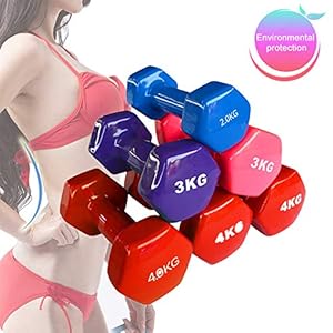 MJ-Brand Women Men Hex Rubber Hand Dumbbell Weight Set for Strength Training, Physical exercise, Weight Loss, Workout Bench, Gym Equipment and Home Squat