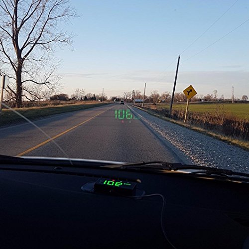 NikoMaku Heads Up Display For Car HUD, HBX-70 GPS Speedometer, Overspeed Alarm, Display Km/h MPH, Automatic Brightness, Windshield Project for All Vehicles - Thumbnail 2