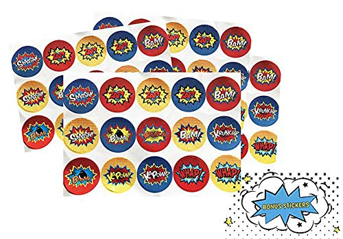 2 DANGSHAN+Superhero+Stickers+Birthday+Supplies