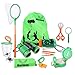 Kids Outdoor Explorer Kit/Bug Catcher Kit with Binoculars, Compass, Magnifying Glass, and Butterfly Net Toys Gift for Boys Age 4-8 Year Old