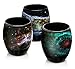 Nebula Glass Set with Images from NASA's Spitzer and and Hubble Space Telescopes