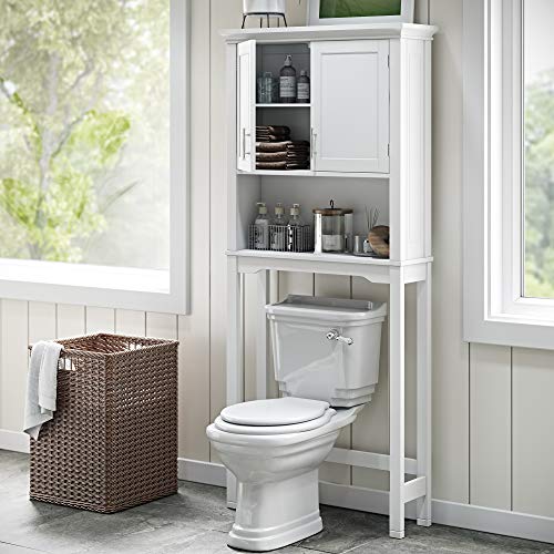 RiverRidge, White Somerset Bathroom Over the Toilet Storage Spacesaver