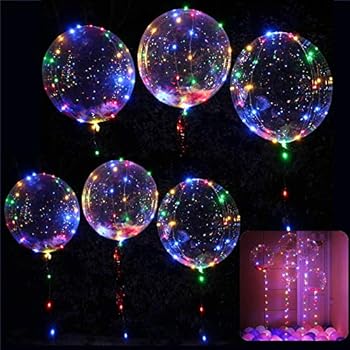 balloons clear bar light cosmoss multi string led balloon decorative creative christmas birthday packs valentine