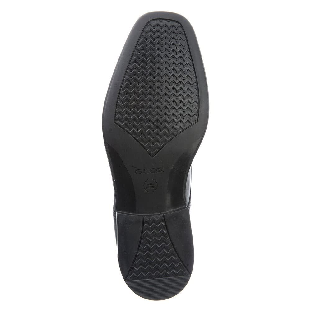 Geox Herren U Federico W Derby, Schwarz, 41.5 EU 3