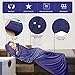 Sleeping Bag Liner, Beauty Star Super Lightweight Single/Double 2 Person Sleeping Bag for Camping, Backpacking, Hiking, Hotel, Portable Envelope Ultralight Sleep Sack with Compression Sack (Navy Blue)