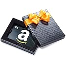 Amazon.com $25 Gift Card in a Black Gift Box (Classic Black Card Design)