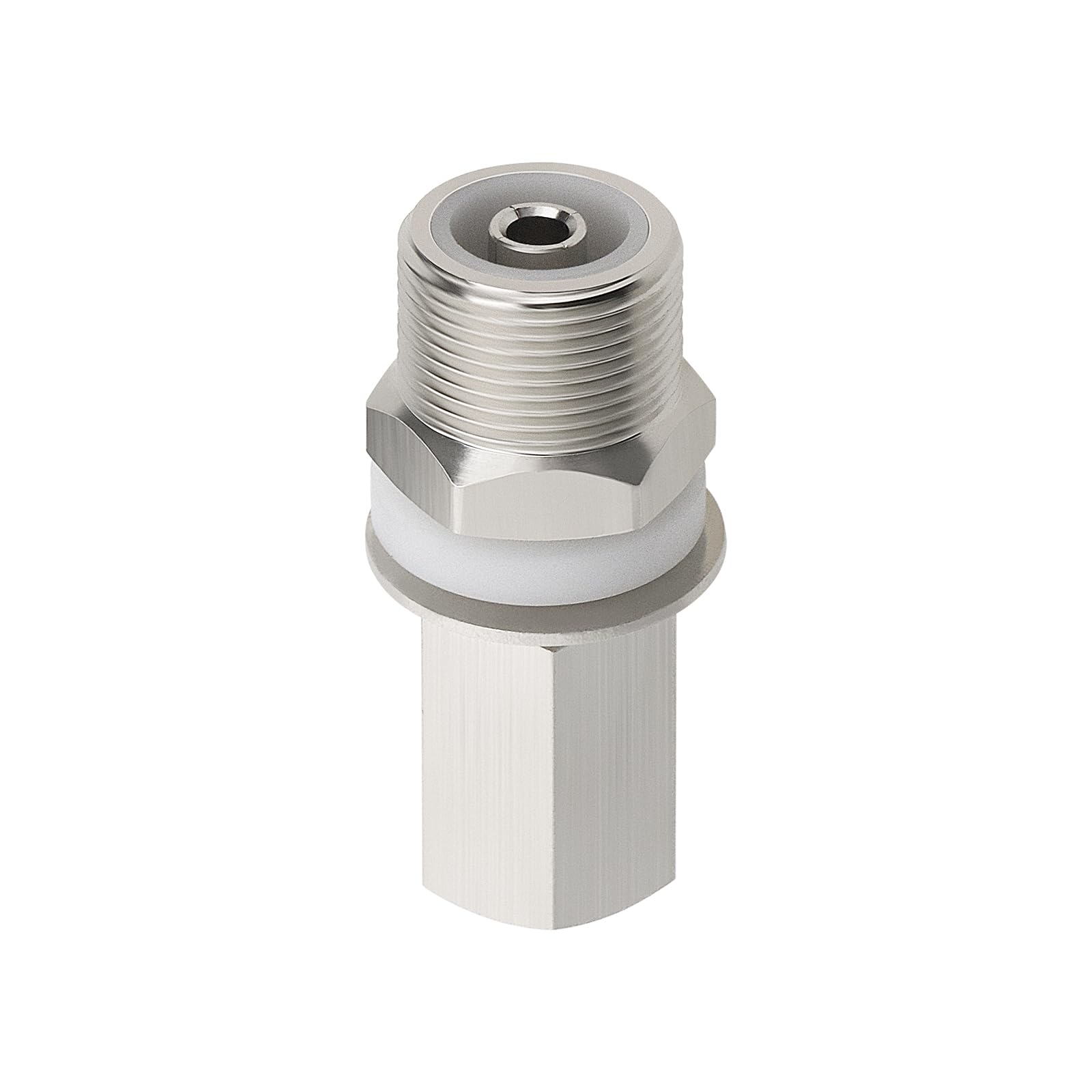 YINETTECH 1 Set Metal Antenna Stud 3/8x24 Threaded Bolt SO239 Connector Antenna Bolt CB Antenna Bolt Installation Adapter Antenna Connection Stud Silver