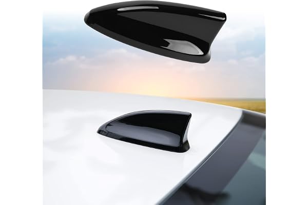 Thenice Car Antenna Shark Fin Cover for Honda Civic 2022-2026 -Black | Compatible with Honda Accord CR-V 2023-2026 11th Gen Civic Exterior Antenna Topper Decoration Accessories, piano black