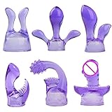 VESONI Magic Wand Massager Attachments Body Vibrator Headgear-- Different Styles Vibration Massager for women.(6 Pcs/set)