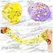 POLMMYS Slime Making Kit, Slime Beads Including Foam Beads, Sprinkled Candy Pieces, Fruit Slices, Glitter Shaker Jars and Sequin Stars for Crunchy Slime, Fluffy Slime and DIY Craft