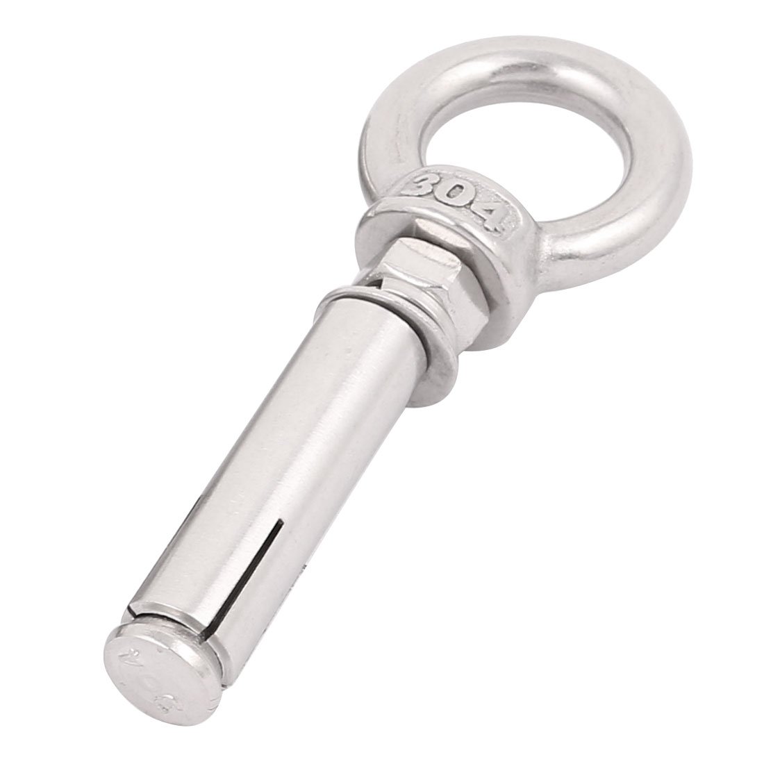 sourcingmap M6 x 50mm 304 Stainless Steel Wire Rope Expansion Shield Anchor Eye Bolt