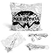 Keewonda Wholesale Earphones Bulk Earbuds KWA08-G Headphones 100 Pack Ear Buds in Ear Classroom Bundle Packs Headphones Disposable Student Earbuds for Kids School Library (Grey/White)