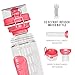 Danum Large 32oz Fruit Infuser Water Bottle New Full Length Infusion Basket, Leak-Proof, Flip-Top, Dual Hand Grips, Made of BPA-Free Eastman Tritan with Multiple Color Options & Free Recipe Ebook